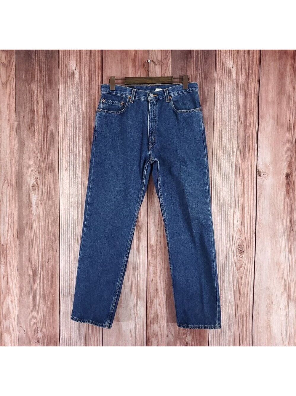 Vintage Levis 505 Mens 34X30.5 Regular Fit Straight Leg Red Tab Denim Jeans Y2K